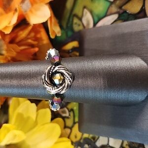 Handmade Crystal Beaded Ring - READ BELOW FOR CUSTOM SIZE INFO 👇